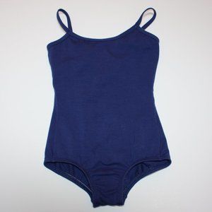 Body Wrappers Girl's Navy Blue Dance Bodysuit Leotard Leo size Child 6X 7